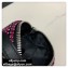 Alexander Wang Wangloc Medium Pouch Bag With Crystal Rhinestone Chain Mesh Fuchsia