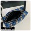 Alexander Wang Wangloc Medium Pouch Bag With Crystal Rhinestone Chain Mesh Blue/Silver