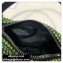 Alexander Wang Wangloc Medium Pouch Bag With Crystal Rhinestone Chain Mesh Green