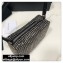 Alexander Wang Wangloc Medium Pouch Bag With Crystal Rhinestone Chain Mesh Gray
