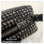 Alexander Wang Wangloc Medium Pouch Bag With Crystal Rhinestone Chain Mesh Gray
