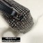 Alexander Wang Wangloc Medium Pouch Bag With Crystal Rhinestone Chain Mesh Gray
