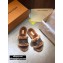 Louis Vuitton Mink Fur Lock It Flat Mules Brown 2020