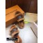Louis Vuitton Mink Fur Lock It Flat Mules Brown 2020