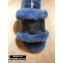 Louis Vuitton Mink Fur Lock It Flat Mules Blue 2020