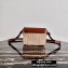 Prada Leather and Wicker Shouler Bag 1BD043 Brown 2020