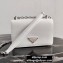 Prada Saffiano Leather Shoulder Mini Bag 1BD032 White 2020
