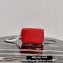 Prada Saffiano Leather Shoulder Mini Bag 1BD032 Red 2020