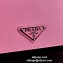 Prada Saffiano Leather Shoulder Mini Bag 1BD032 Pink 2020