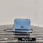 Prada Saffiano Leather Shoulder Mini Bag 1BD032 Sky Blue 2020