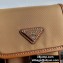 Prada Nylon and Saffiano Leather Smartphone Case with Shoulder Strap 2ZH109 Beige/Brown 2020