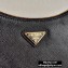 Prada Re-Edition 2005 Saffiano Leather Shoulder Hobo Bag 1BH204 Black/Gold 2020