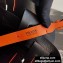Prada Leather Tress Bucket Bag with Woven Motif 1BE049 Orange 2020