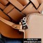 Prada Leather Tress Bucket Bag with Woven Motif 1BE049 Brown 2020