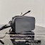 Prada Nylon and Saffiano Leather Bucket Bag 1BE055 Black 2020