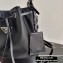 Prada Nylon and Saffiano Leather Bucket Bag 1BE055 Black 2020