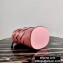 Prada Leather Tress Bucket Bag with Woven Motif 1BE049 Pink 2020