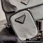Prada Nylon Bandoleer Cross-Body Bag 2VH110 Gray 2020