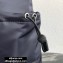 Prada Re-Nylon Tote Bag 2VG042 Dark Blue/Red