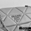 Prada Medium Nappa Leather Spectrum Bag 1BD232 Gray 2020