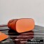 Prada Leather Tress Tote Bag with Woven Motif 1BG318 Orange 2020