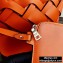 Prada Leather Tress Tote Bag with Woven Motif 1BG318 Orange 2020
