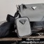 Prada Nylon Cross-Body Bag 2VH113 Gray 2020