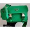 Prada Nylon and Saffiano Leather Shoulder Bag 2VD034 Green 2020