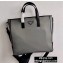 Prada Nylon and Saffiano Leather Tote Bag 2VG064 Gray 2020