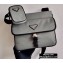 Prada Nylon Bandoleer Cross-Body Bag 2VH110 Gray 2020