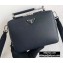 Prada Brique Saffiano Leather Cross-Body Bag 2VH069 Dark Blue 2020