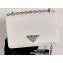 Prada Saffiano Leather Shoulder Mini Bag 1BD032 White 2020