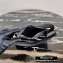 Prada Nylon and Crocodile Hobo Shoulder Bag 1BC204 Black 2020