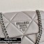 Prada Small Nappa Leather Spectrum Bag 1BD233 Gray 2020