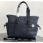 Prada Re-Nylon Tote Bag 2VG042 Dark Blue/White