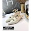 Dior Heel 4cm Boy-D Pumps in Perforated Gradient Calfskin White 2020
