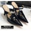 Dior Heel 8cm Boy-D Mules in Perforated Gradient Calfskin Black 2020