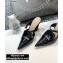 Dior Heel 8cm Boy-D Mules in Perforated Gradient Calfskin Black 2020