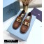Prada Braided Leather Loafers Brown 2020
