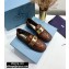 Prada Braided Leather Loafers Brown 2020