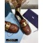 Prada Braided Leather Loafers Brown 2020