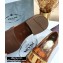 Prada Braided Leather Loafers Brown 2020