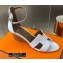 Hermes Heel 7cm Legend Sandals White 2020
