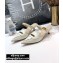 Dior Heel 4cm Boy-D Mules in Perforated Gradient Calfskin White 2020