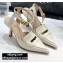 Dior Heel 8cm Boy-D Pumps in Perforated Gradient Calfskin White 2020