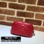Gucci Leather GG Marmont Medium Cosmetic Case Bag 625544 Red 2020