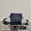 Prada Saffiano Leather Shoulder Bag with Strap 2VD038 Dark Blue 2020