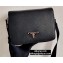 Prada Saffiano Leather Shoulder Bag with Strap 2VD038 Black 2020