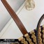 Loewe Medium Square Basket bag in reed and calfskin