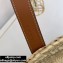 Loewe Small Basket bag in palm leaf and calfskin